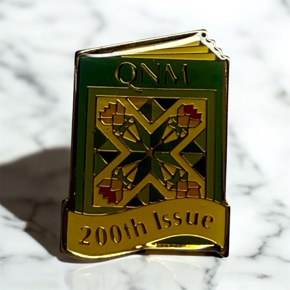 QNM 200th Issue Enamel Pin – Quilter’s Newsletter Magazine Collectible